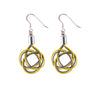 Celtic Hand Woven Electrical Wire Earrings (3 Colours Available) by Paguro Upcycle