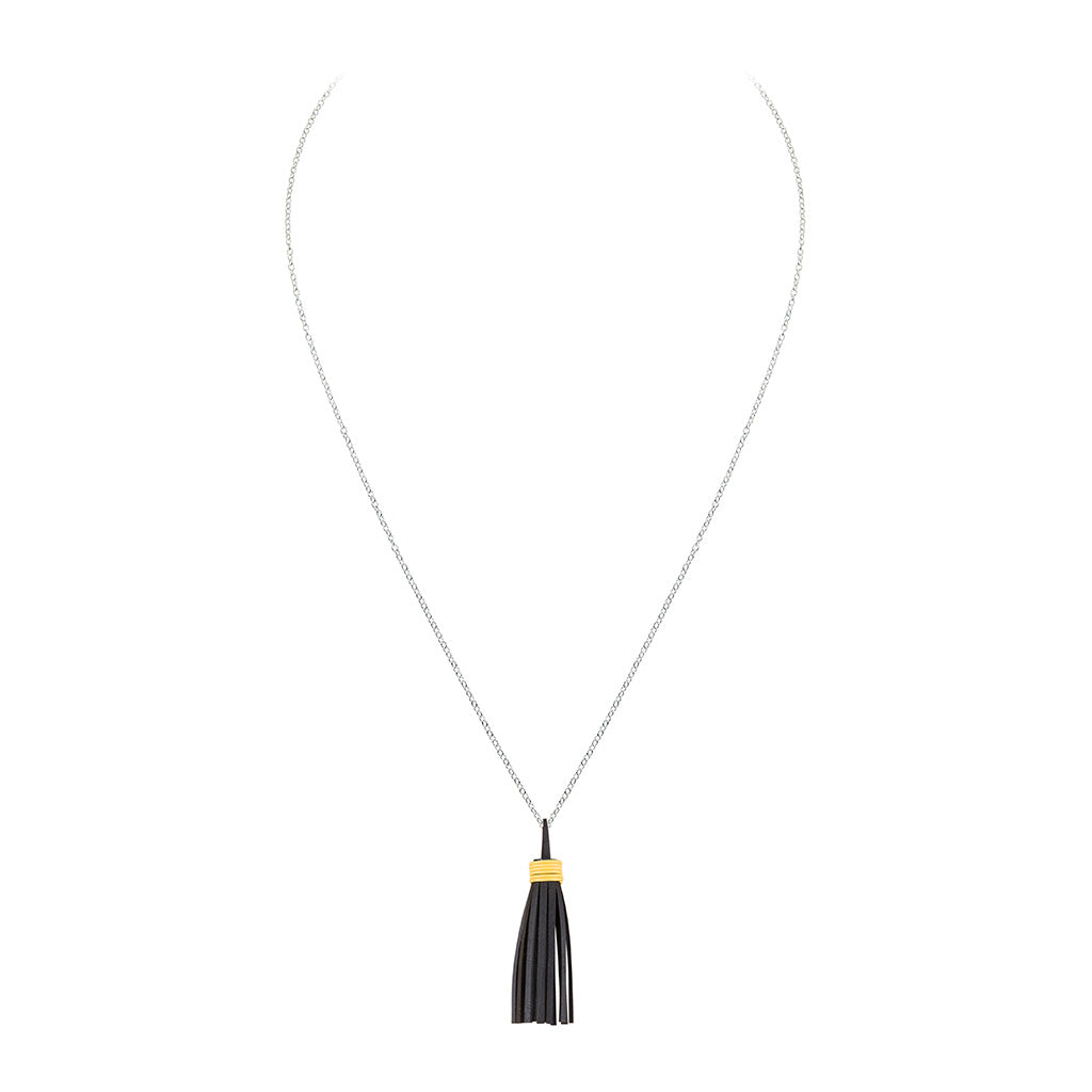 Asante Long Tassel Necklace by Paguro Upcycle