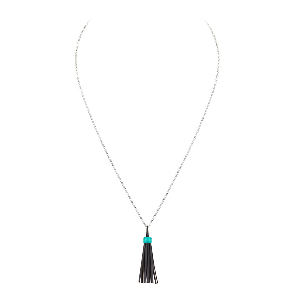 Asante Long Tassel Necklace by Paguro Upcycle