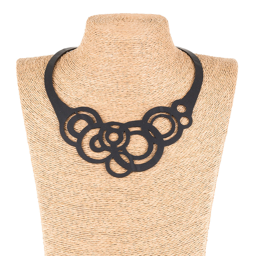 Circular Rubber Necklace by Paguro Upcycle
