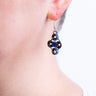 Boucles d'oreilles chaîne de vélo en acier inoxydable diamant