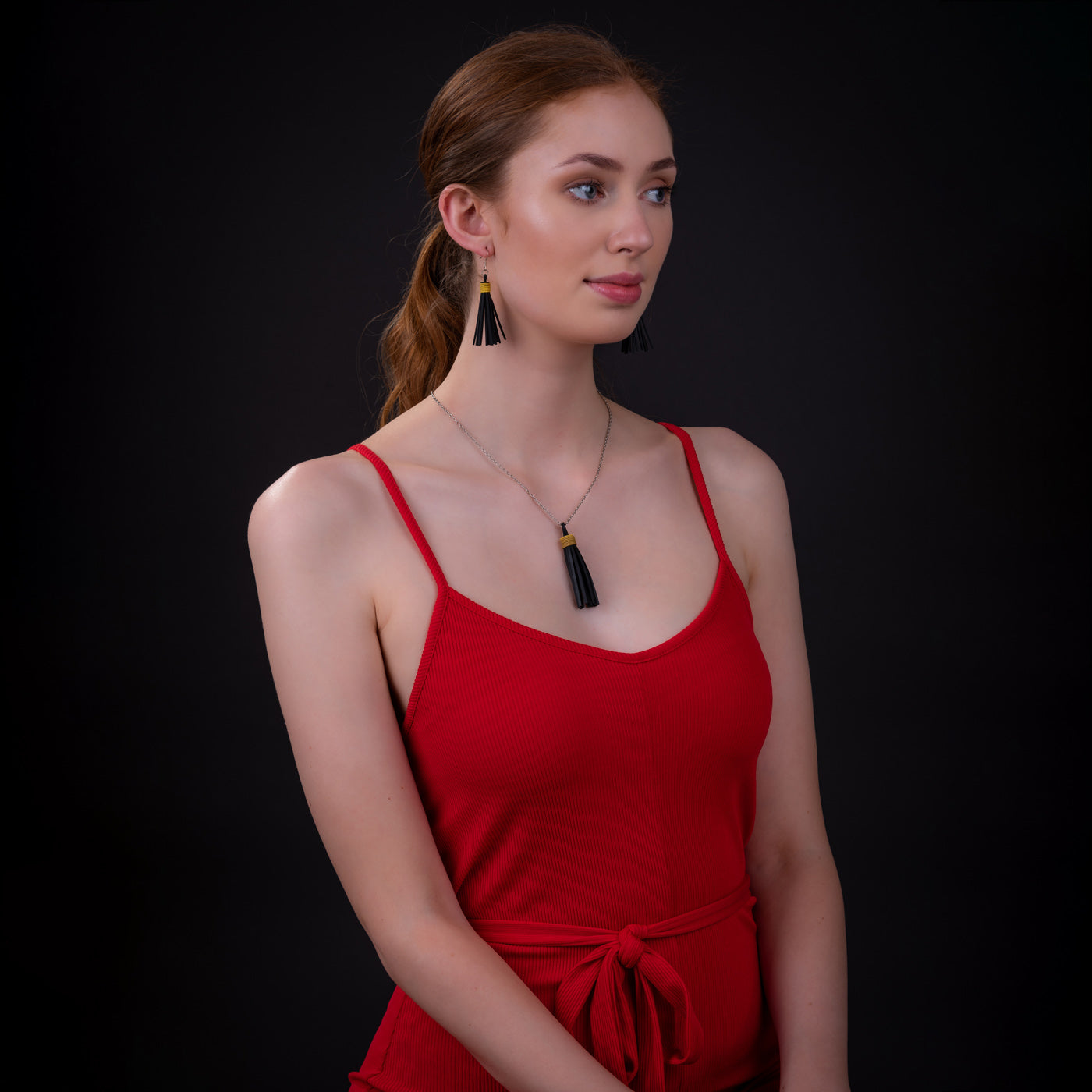 Asante Long Tassel Necklace by Paguro Upcycle