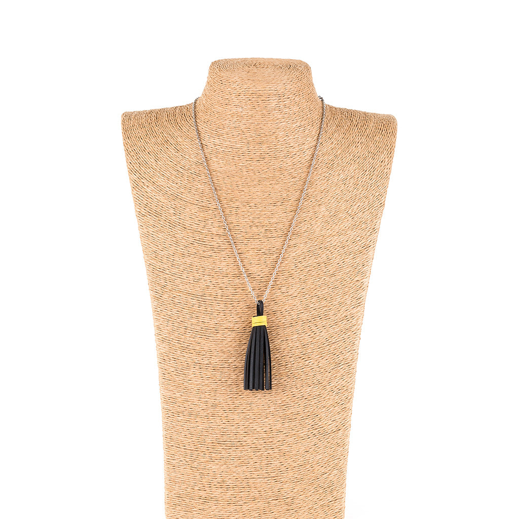Asante Long Tassel Necklace by Paguro Upcycle