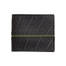 Paguro Upcycle vegan wallet made from inner tube with textured black surface and green stripe