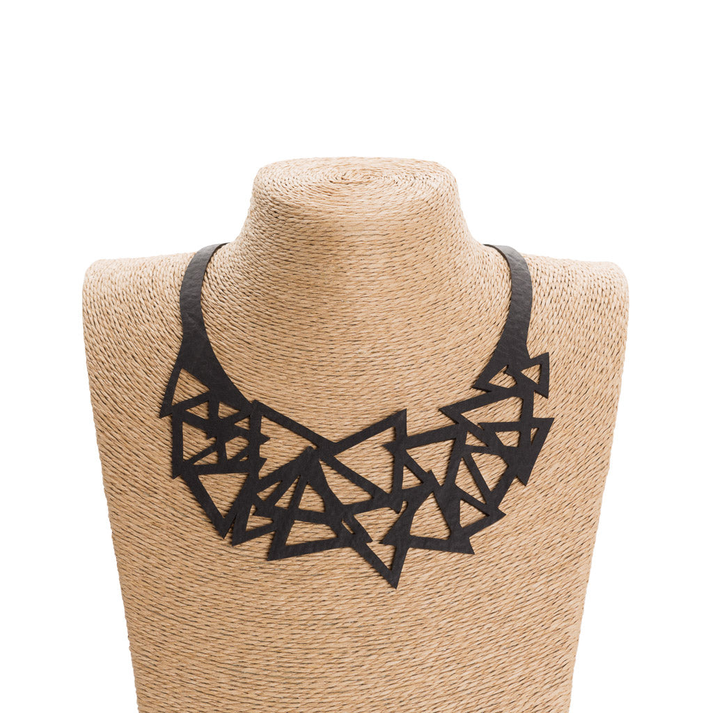 Cubism Geometric Necklace by Paguro Upcycle