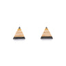Triangle Recycled Skateboard Stud Earrings by Paguro Upcycle