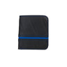 Paguro Upcycle eco friendly recycled inner tube wallet with blue accent for sustainable fashion