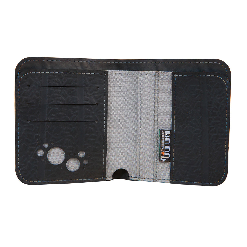 Eco friendly recycled inner tube wallet with multiple card slots and durable design for sustainable living