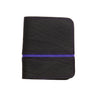 Paguro Upcycle eco friendly recycled inner tube wallet in black with purple accents